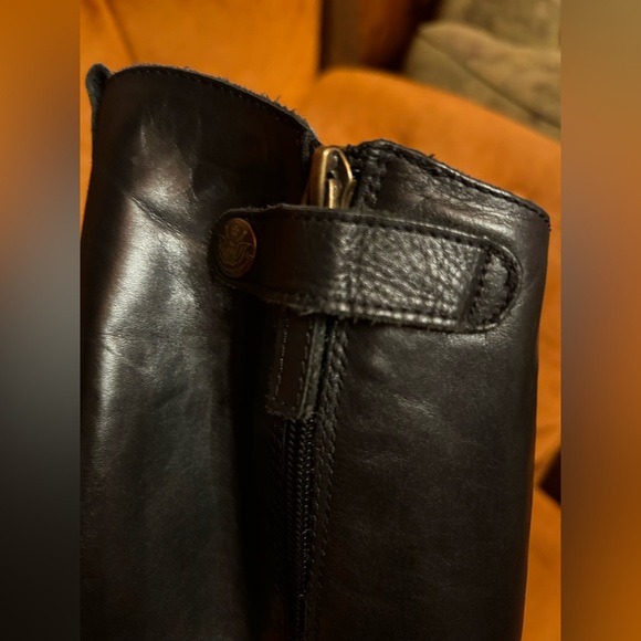 Sam Edelman Penny black Leather Riding Back zip up Boots Size 7 - Picture 7 of 15